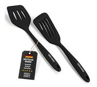 Moritz & Moritz Lot de 2 spatules de cuisine en silicone en 2 tailles - Passe au lave-vaisselle et résistantes à la chaleur de -40 °C à 300 °C - Pour poêle, barbecue et cuisine