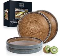 Moritz & Moritz SOLID Lot de 4 assiettes plates 26 cm - Ensemble de vaisselle pour servir