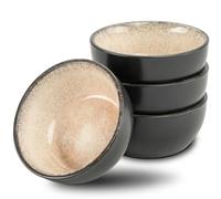 Moritz & Moritz VIDA 4x Bols Soupe Miso - 12 cm Ø - Service de Table Japonais en Céramique pour la Soupe Miso, les Sauces et les Snacks - Bol Japonais