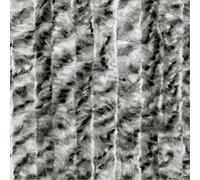 Moritz Rideau en chenille - 56 x 185 cm - Gris foncé - Gris chiné - Rideau de porte - Moustiquaire pour camping et caravane