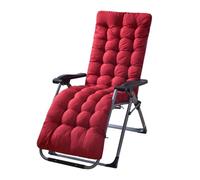 Morkite Coussin de Chaise Longue Bain de Soleil, Coussin Transat Jardin Exterieur avec Capuche Antidérapante, Coussin Matelassé Chaise Longue Épais, Coussin Transat pour Fauteuil Relax Lounge