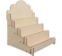 Morkite Présentoir pour Cartes de vœux | Présentoir en Bois à 4 Niveaux - Grand Espace de présentation pour Organiser des Autocollants, des Photos, des Cartes Postales