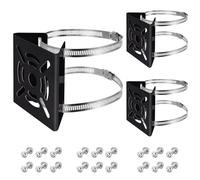 MorningRo Support mural universel vertical pour caméra de sécurité avec 6 boucles en métal massif pour caméra de vidéosurveillance, panneau solaire, éclairage mural LED (200 mm)