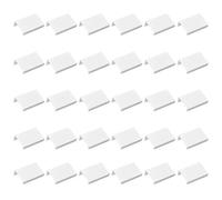 MOROBOR Lot de 30 mini poignées cachées blanches de style moderne, en alliage d'aluminium invisible à angle droit pour armoire et tiroir, 50 mm
