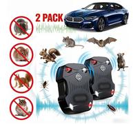 Morole Ultrason Souris et Rats, 3 Modes de Fonctionnement,Ultrason Rongeur pour Maison,Souris,Rats, Moustiques, Cafards, Mites(2PCS)