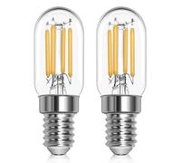 Morotty Ampoule Refrigerateur Led E14 2w 230V, T22 Ampoule Frigo E14 Blanc Chaud 2700K, Équivalent Lampe halogène 25W-30W, Petit E14 pour Frigo, Lampe de Sel, Veilleuse Enfants, Lot de 2