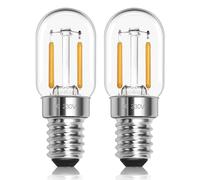 Morotty Lot de 2 ampoules LED E14 pour réfrigérateur - Blanc chaud 2700 K - Peut remplacer les halogènes de 10 W-15 W - Ampoule pygmée T22 SES 230 V - Pour réfrigérateur, machine à coudre, hotte de