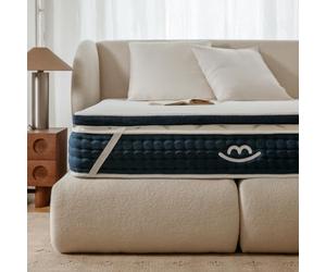 MORPHEA Surmatelas 200x200cm Épaisseur 5cm - Mémoire de Forme Cloudy Surmatelas - Soutien Moelleux - Accueil Souple - Mousse à Haute densité - Tissu Thermorégulé - Marque française
