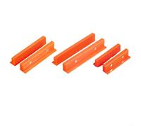 Mors d'étau plates en nylon avec aimant anti-écrasement pour bois, métal, plastique, profilé rainuré, accessoires d'atelier, orange, 1 paire (15,2 cm)
