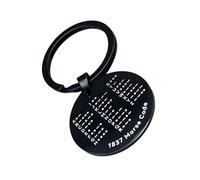 Morses Code Porte-clés en acier inoxydable élégante pour clé ou collier Code Porte-clés Personnalisable Morses Plate Acier inoxydable