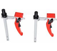 Morses de serrage - Étau de travail - Fixation pour menuiserie - Mécanisme à cliquet - Orifice de 20 mm - Argent