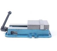 Morset de machine - 15,24 cm - Fonte - Force de serrage de 29 kN - Pour fraisage CNC - Perçage - Bleu