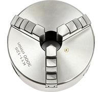 Morset de serrage auto-centrant à 3 mors, construction robuste, large compatibilité, couleur argent, 3 mors, diamètre 125 mm