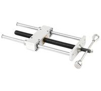 Morset de serrage pour bois - Modèle MG0-000-0060A - Pour charges lourdes - Serrage à double articulation - Plage de serrage de 0 à 300 mm - Alliage d'aluminium et acier inoxydable - Argenté