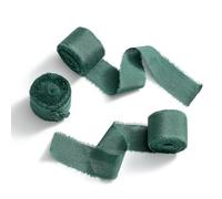 MORSUNBELA Ruban Cadeau, Ruban Mousseline Vert, 2.5cm x 6.4m Rubans pour Emballage Cadeau, pour Cadeau, Emballage, Bouquet Mariage, Cheveux et Ballon