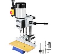 Mortaiseuse de bureau VEVOR, 550 W, 2800 tr/min, perceuse de trous oblongs avec jeu de burins et d'embouts pour le travail du bois, mortaiseuse pour le perçage de trous ronds ou carrés
