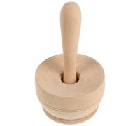 Mortier à Poivre en Bois Khaki, Bol à Épices Manuel pour Piment | Grain Rond, Finition Polie, Prise Confortable, Broyage Précis, Ustensile la Cuisine Bois, Usage Quotidien