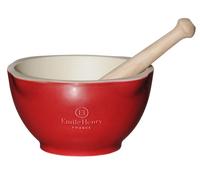 Mortier/Pilon Céramique 14cm Emile HENRY Rouge Grand Cru