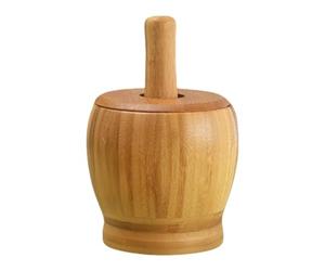 Mortier en bois et nuisible - Masher à herbes vintage, mélangeur à épices compact | Outil d'artisanat pour condiments, petits appareils en bois, biscuits alimentaires manuels