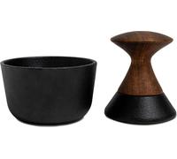 Mortier en fonte avec pilon, en bois d'acacia, diamètre 9 cm