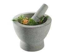 GEFU Mortier & pilon en granit Crunchy GE35320 17 cm Gris pierre