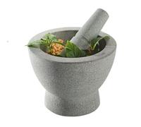 GEFU Mortier & pilon en granit Crunchy GE35320 17 cm Gris pierre