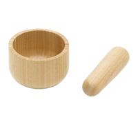 Mortier et pilon NBA094 12 cm, marron, bambou, Pebbly