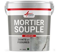 Mortier joint souple réparation fissure béton carrelage mur façade piscine bassin traitement acier pvc ARCAFLEX 2 Kg