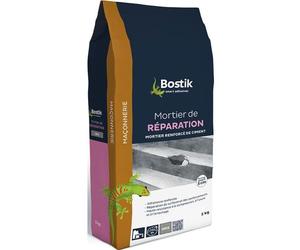Mortier réparation - BOSTIK - Sac 5 kg - Intérieur - Ciment - Gris