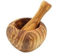 Mortier rond 10 cm en olivier - Chevalier Diffusion - Marron - Bois G
