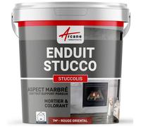 Mortier + teinte - stucco (sans primaire ni finition) - STUCCOLIS Mortier + teinte - 7 m² Rouge Oriental