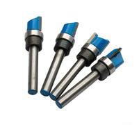 Mortise Flush Trim Router Bit Set 1/4" Shank Carbide | Carbide tipped, 1/4" shank, mortise flush trim, high hardness, 4-piece set for precision cuts