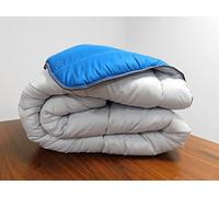 Mortreux Couette Bicolore Gris Clair/Bleu Pétrole - Mi-Saison - 240x260-12984-3
