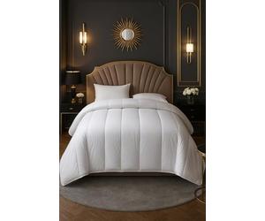 Mortreux Couette Blanche Winter Ultra Chaude 550gr/m² 200x200, Grise, Comforter, Couette, Queen, Hiver, Camping