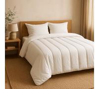 Mortreux Couette Chaude Blanche Coton - 2 Personnes 240 x 280 - spécial Grand lit