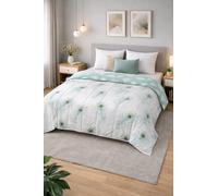 Mortreux Couette Plumes Paon - 220 x 240 cm - Spécial été légère - Garnissage 200 g/m² Microfibre