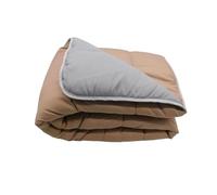 Mortreux Couette tempérée Gris Clair/Sable - 1 Personne 140x200 - Mi Saison