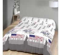 Mortreux Couette tempérée imprimée New York - 1 Personne 140 x 200 - Mi Saison