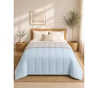 Mortreux Couette Ultra Légère Bicolore - 2 Personnes 240 x 260 - Spécial Été
