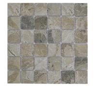 MOS16-AISO89 Pierre de mosaïque aspect pierre naturelle Beige sable Structure miroir carrelage