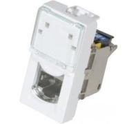 Legrand Prise RJ45 Mosaic 076573 Catégorie 6A STP, blindage métal, 1 module, blanc
