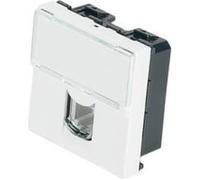 Legrand Prise téléphone Mosaic 078731 RJ11 – 4 contacts, 2 modules – Blanc