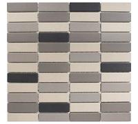 Mosaïque Céramique - MOSANI - MOS24B-0208-R10 - Beige Clair Gris - Anti-dérapant - Receveur de Douche