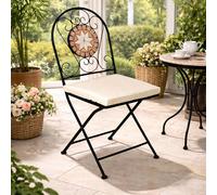 Mosaïque Chaise pliante Bistro Chaise de balcon Chaise de jardin Étoile Design