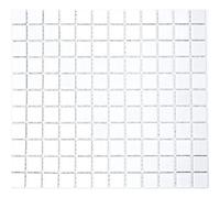 Mosaïque de Céramique - MOSANI - MOS18-0102 - Blanc Brillant - 25x25 mm - Résistant au gel