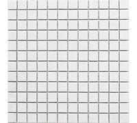 Mosaïque de Céramique - MOSANI - MOS18D-0101 - Blanc Brillant - 30x30 cm - 6 mm d'Épaisseur
