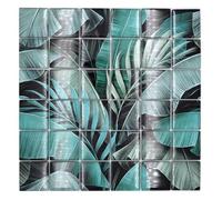 Mosaïque en verre MOS88-Pic05 - Forêt tropicale - Vert et noir