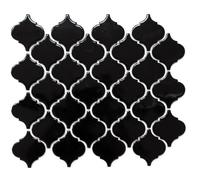 Mosaïque - Florentine - MOS13-2BG - Céramique noir brillant - Parement mural - 0 07 m²