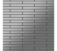 Mosaïque métal massif Acier inoxydable brossé gris 1,6mm ALLOY Deedee-S-S-B
