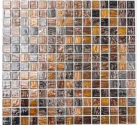 Mosaïque MOS54-1306 Goldstar Carrelage mural en verre pour salle de bain Marron